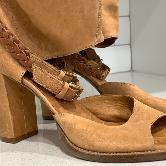 ⭐HOST PICK⭐💖LATITUDE FEMME Open Toe Italian Boots NWOT - Picture 4 of 10